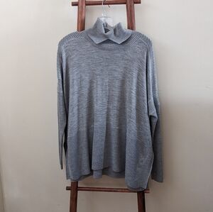 Burberry turtle neck sweater poncho cashmere and wool mix S/M